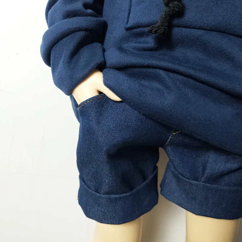1/6, 1/4, 1/3, BJD, SD Одежда для куклы, толстовка с капюшоном, джинсовые шорты для кукол, аксессуары, повседневная одежда, модная одежда, наряды