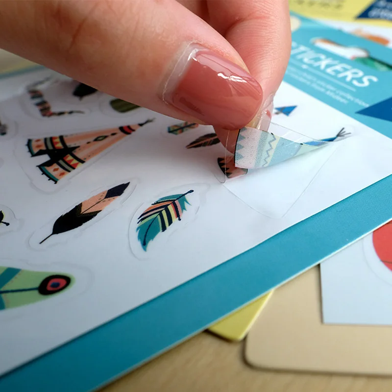 Чудесные наклейки Mideer яркие 9 видов стилей с героями мультфильмов на выбор для