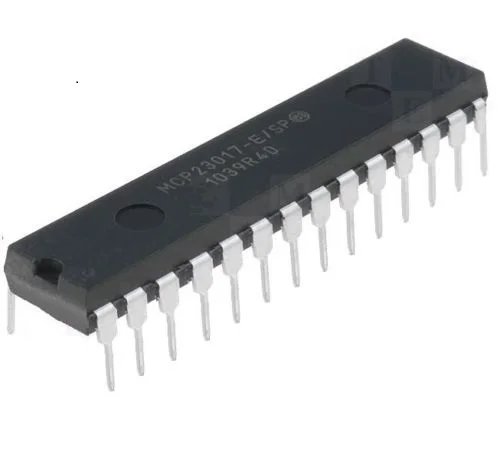 1 шт. MCP23017-E/SP DIP-28 MCP23017 16-битный экспандер I/O с интерфейсом I2C IC | Электроника