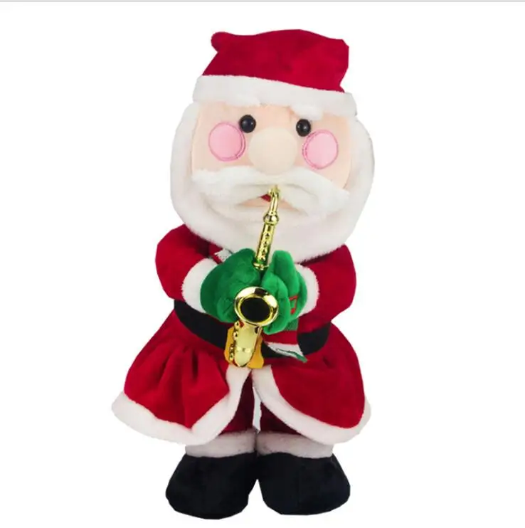 Christmas santa Рождественская Поющая игрушка электрическая кукла Санта-Клауса подарок домашний Декор танец с музыкальным подарком игрушки для детей Stangding новогодние игрушки - Цвет: Christmas santa