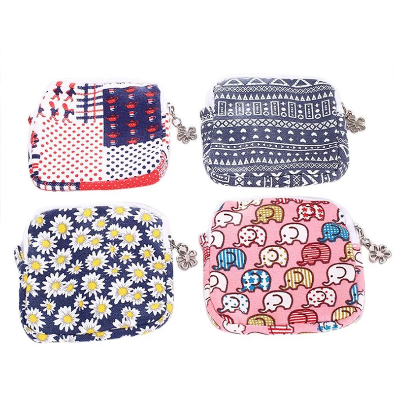 

TRANSER Slim Women New Cute Slim Cosmetic Bag Women Girl Cute Sanitary Pad Organizer Holder Napkin Towel Convenience Bags b31 30