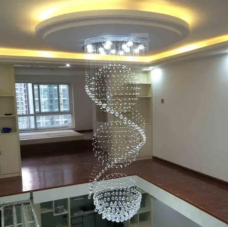 Современная светодиодная хрустальная люстра подвесная светильник для гостиной