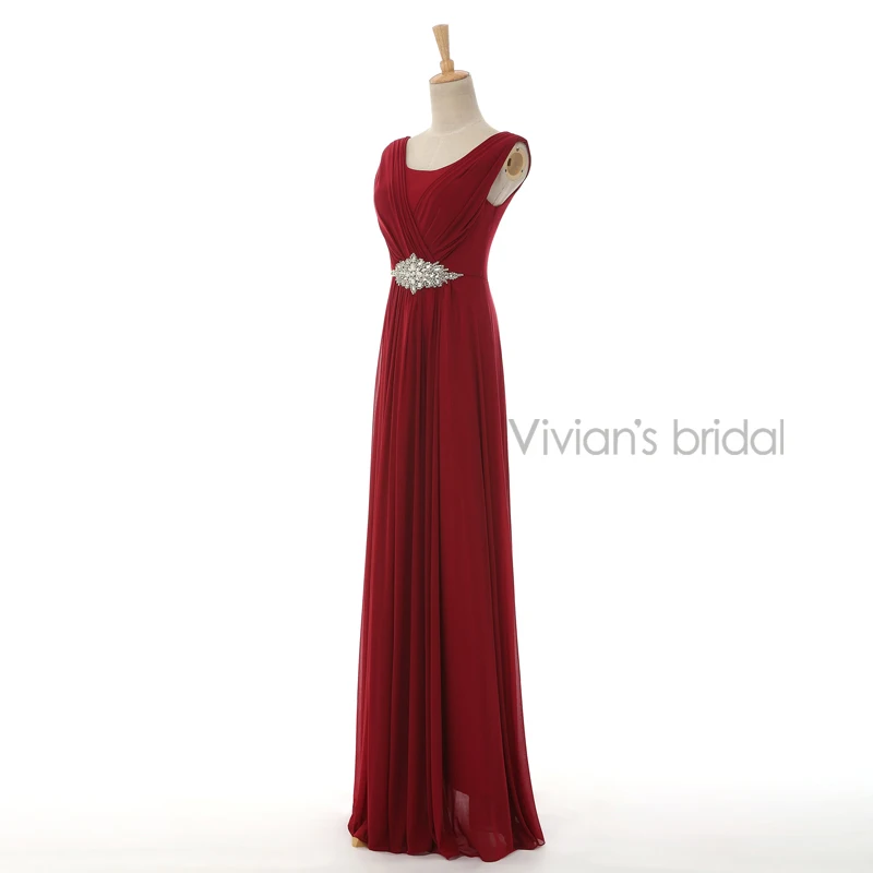 Vivian's Bridal элегантное ТРАПЕЦИЕВИДНОЕ длинное вечернее платье со стразами длиной