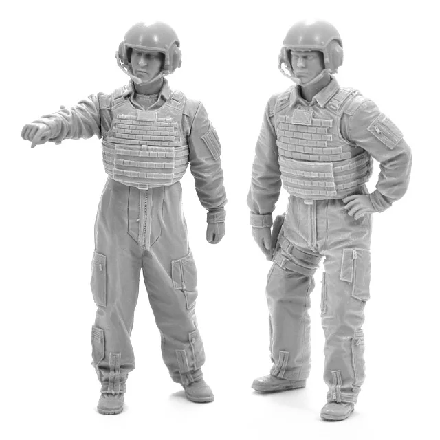 Неокрашенный комплект 1/35 Современная экипировка включает 2 фигурки исторические