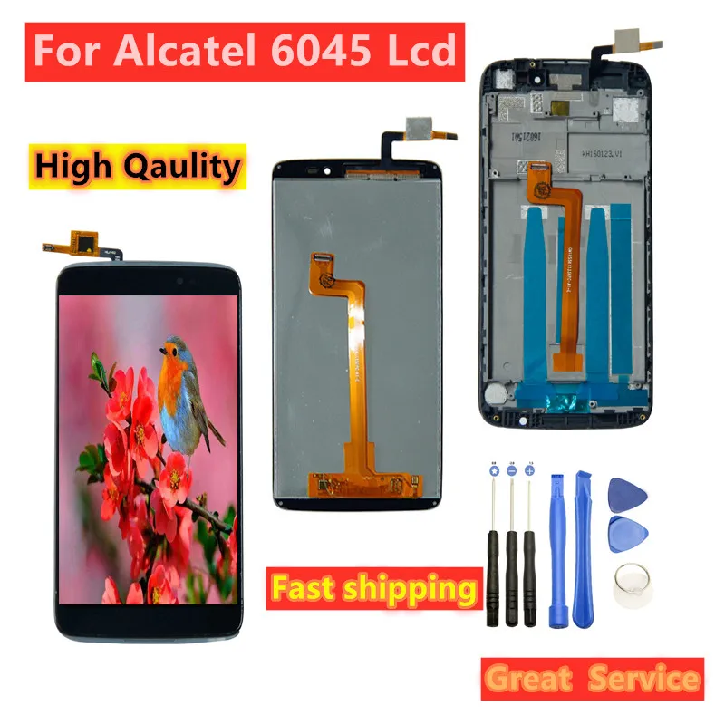 ЖК экран 5 дюйма для Alcatel One Touch Idol 3 OT6045 6045 6045K 6045Y дигитайзер сенсорного экрана