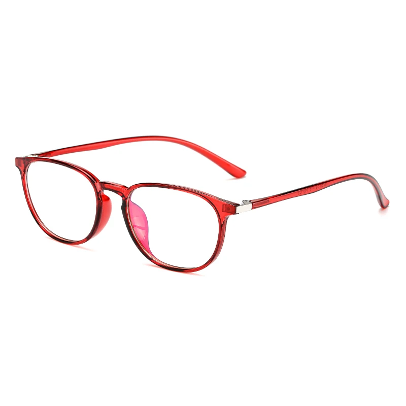 red frame LongKeeper TR90 овальные очки Рамка для Для женщин Для мужчин очки оправы с прозрачными стеклами очки 11760 - Цвет оправы: red frame