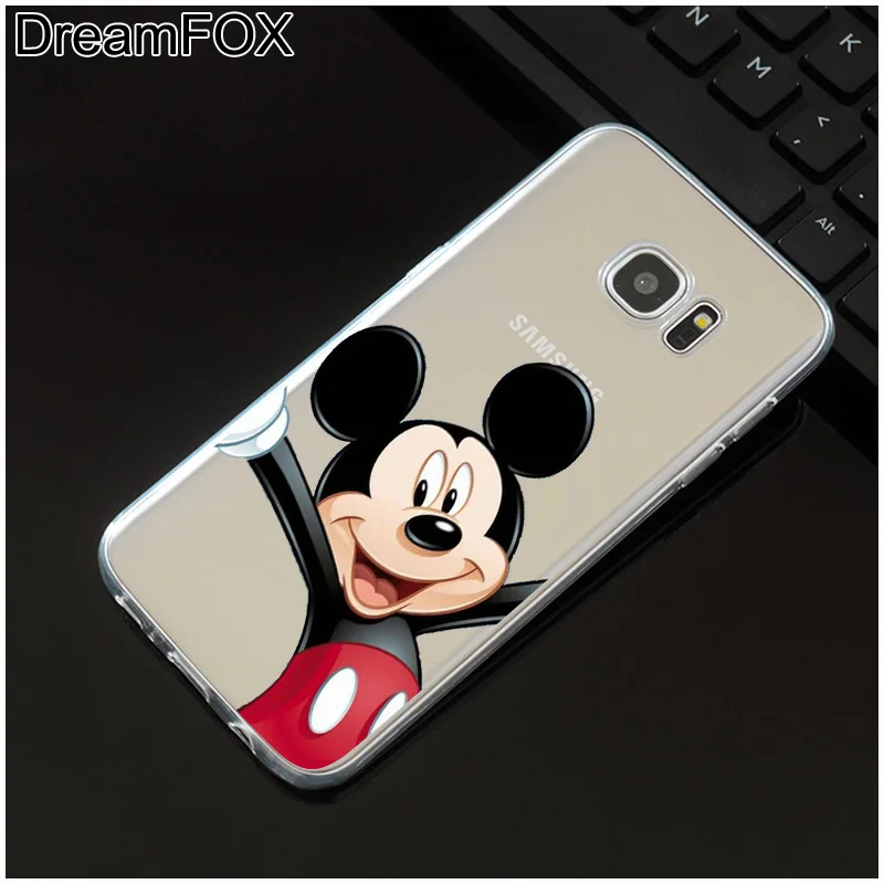 DREAMFOX L018 Микки Минни Мягкий ТПУ силиконовый чехол для samsung Galaxy Note S 7 8 9 10 10e 11 11e Lite Edge