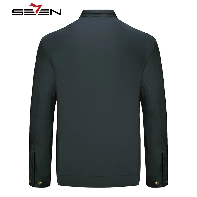 Брендовая осенне-зимняя винтажная мужская куртка Seven7 ветровка повседневные