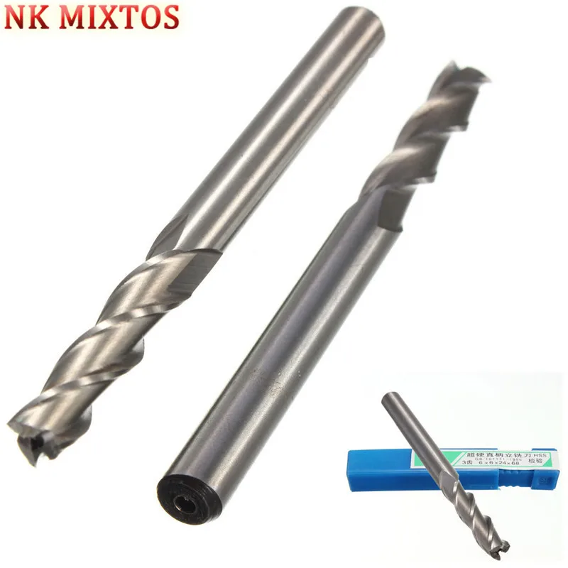 Горячая продажа HSS & Алюминий Экстра длинная 68 мм хвостовик диаметр 6 3 Флейта