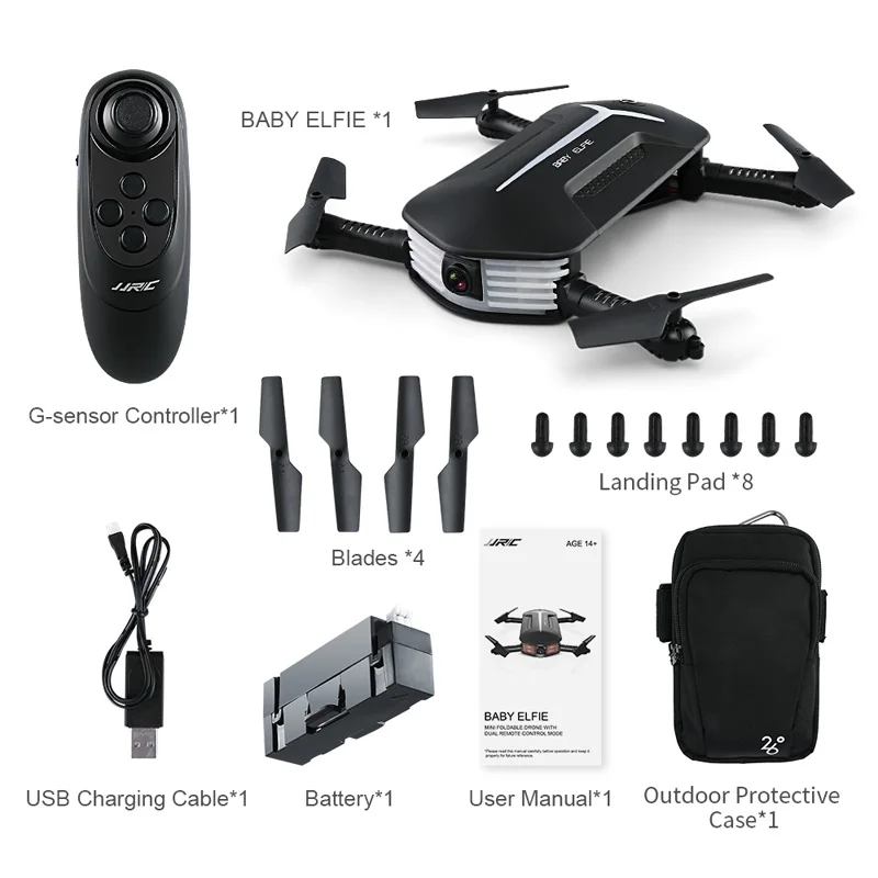 JJRC H37 мини складной Радиоуправляемый Дрон Квадрокоптер селфи 720P WiFi FPV режим
