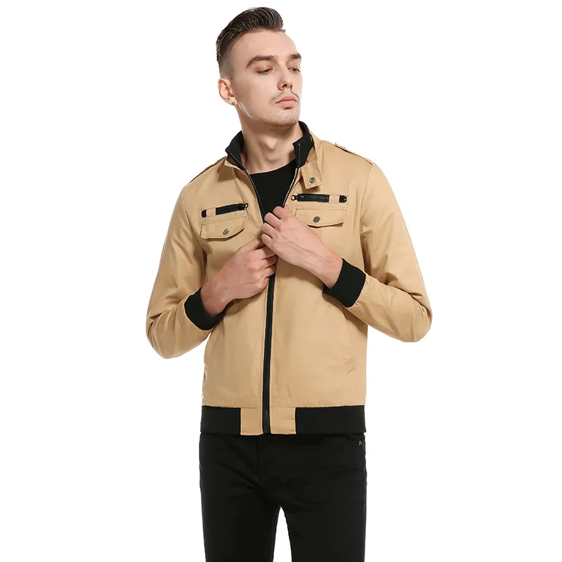2018 Для мужчин джинсовый жакет Пальто для будущих мам slim fit бизнес куртка
