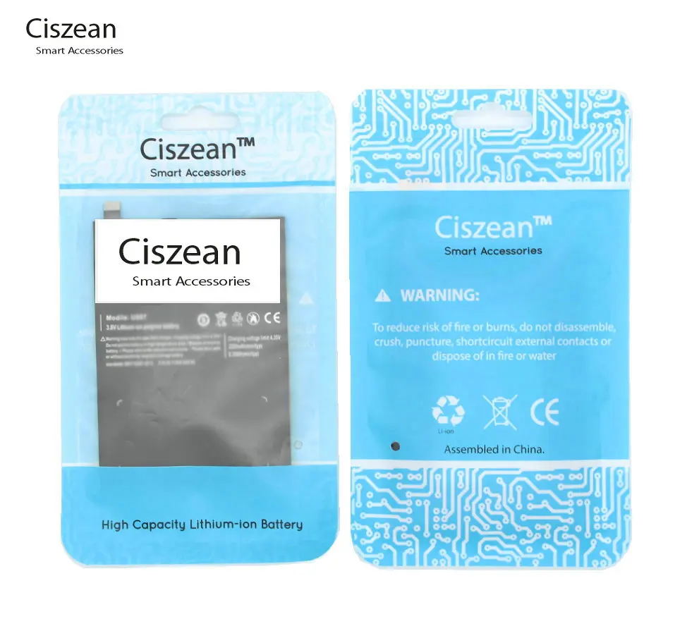 Ciszean высокое качество Ulefone U007 батарея 2200 мАч Замена для смартфона U007|Аккумуляторы