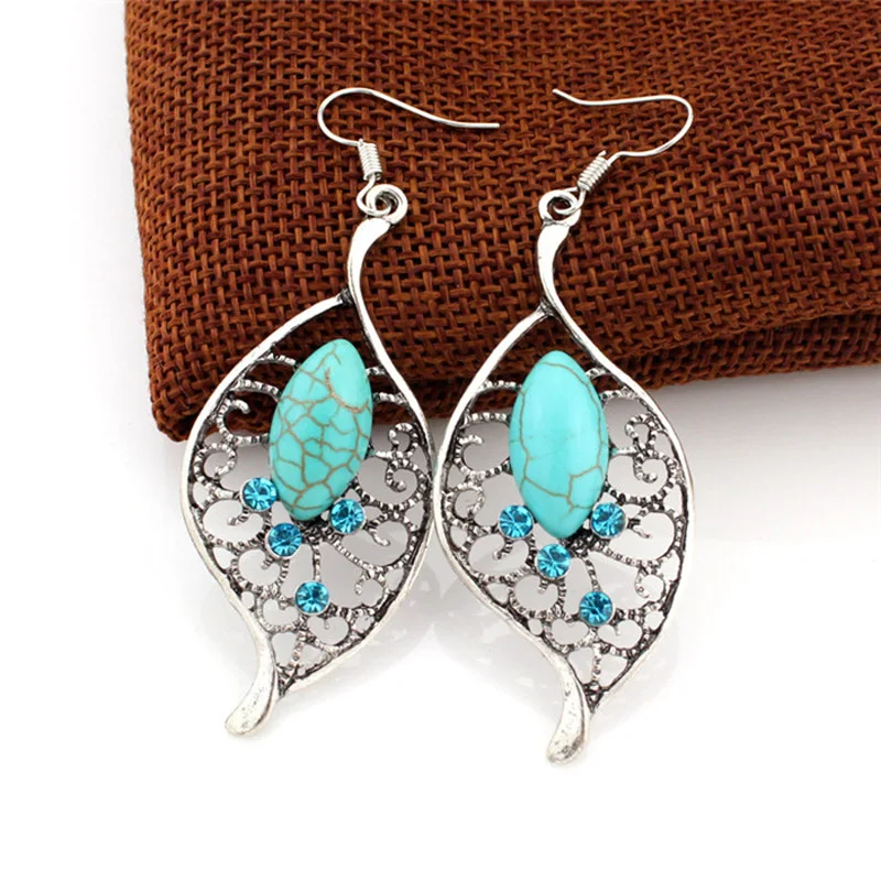 Boucles D'oreilles богемные хиппи Oorbel Brincos Mujer Pendientes Howlite каменные серьги в стиле бохо