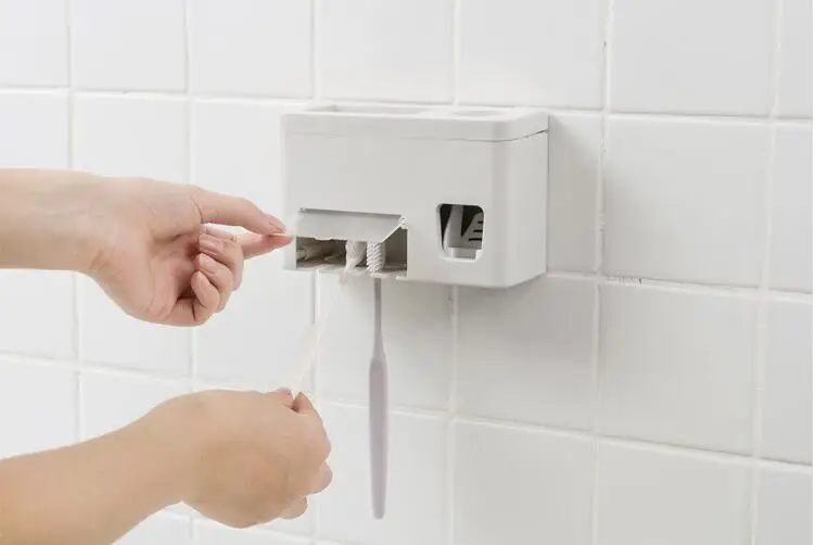 1PC Hot Sale Automatic Toothpaste Dispenser Family Toothbrush Holder set High Quality Bathroom Sets LF 252 | Дом и сад