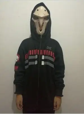 

Collection! Game OW Genji Reaper 76 Hanzo 4 figures Fleece Hoodie Jacket Sweat Cosplay Coat S-2XL