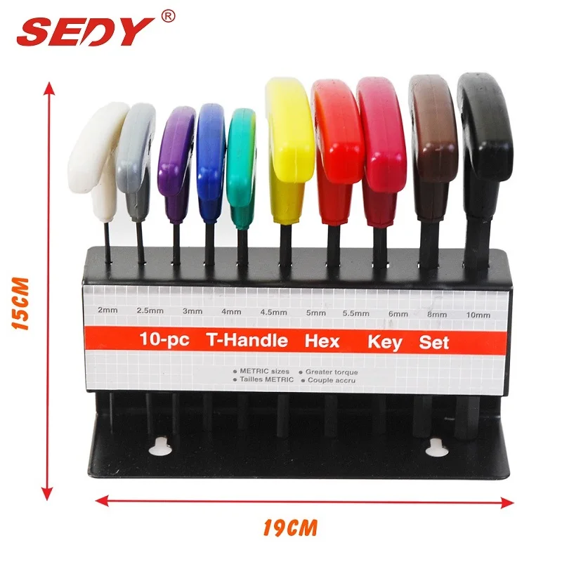 Набор шестигранных ключей 20 шт. метрические и SAE шестигранные гаечные ключи с