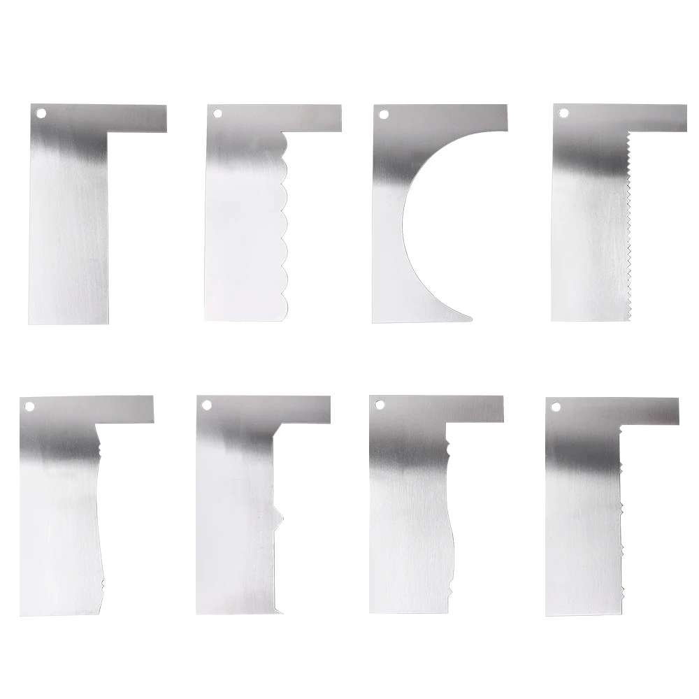 1 шт. регулируемые лопатки из нержавеющей стали крема скребок для края торта