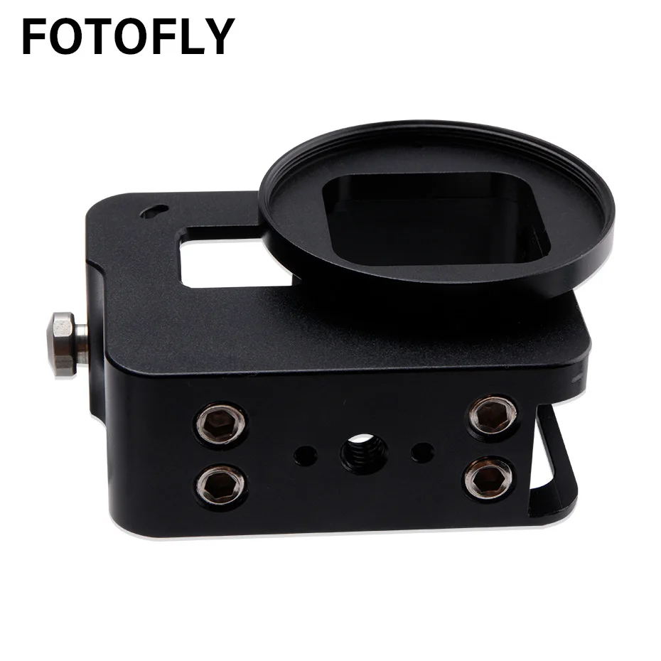 FOTOFLY для GoPro Hero 5 6 7 Алюминий сплава рама действие Камера Корпус чехол для Go Pro Hero5/6/7 Черный Спорт Камера аксессуары