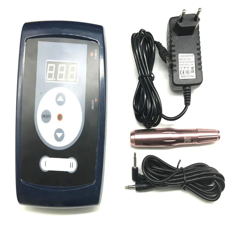 

Швейцарский мотор для перманентного макияжа, ЖК-экран, машинка для татуажа бровей и губ, иглы EasyClick для роторного дермографического набора