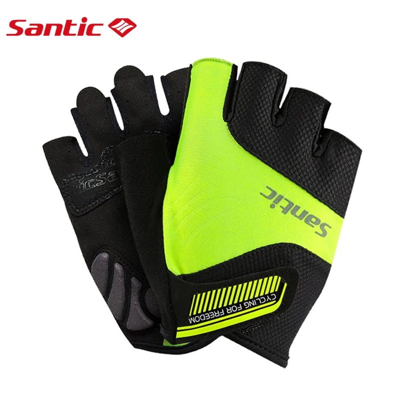 Велосипедные короткие перчатки Santic для мужчин и женщин летние дышащие