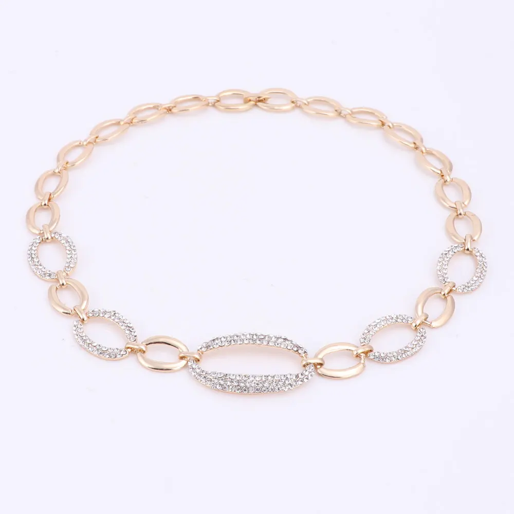Комплект из колье серёг браслета и кольца золотистого цвета|african jewelry set|bracelet ring