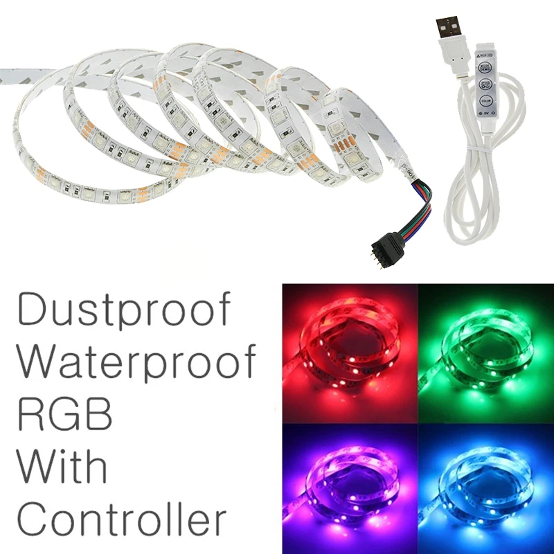 Водонепроницаемая светодиодная лента 5 в пост. Тока RGB/теплый белый/белый|led sensor|led