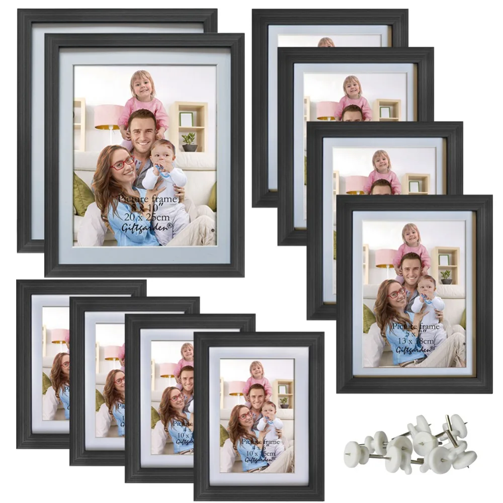 Giftgarden рамки для нескольких фотографий набор плакат с рамками 10 шт два 8x10 четыре 4x6