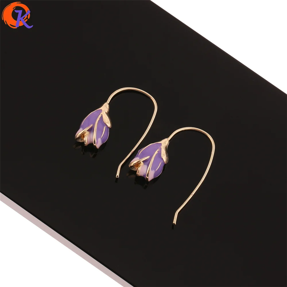 

Cordial Design 50Pcs 18*30MM Jewelry Accessories/Earring Stud/Gold Flower Shape/Zinc Alloy/DIY Parts/Hand Made/Earring Findings