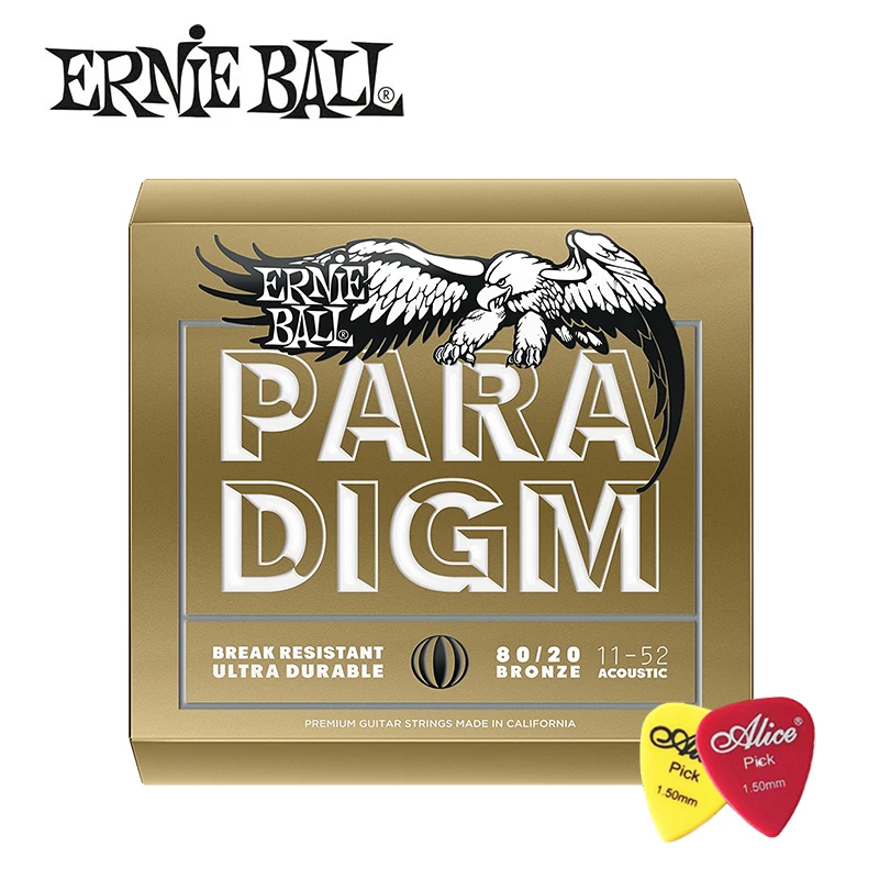 Струны для гитары Ernie Ball 2086 2078 2088 из фосфорной бронзы/80/20 набор струн акустической