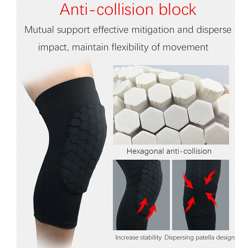 1pc Knee Pads Honeycomb Padded Brace Support Bumper Safety Sports Outdoor Rock Climbing Skiing Gear | Спорт и развлечения