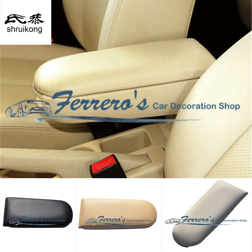 1 шт. кожаная крышка подлокотника центральной консоли подходит для Volkswagen VW GOLF 4 MK4