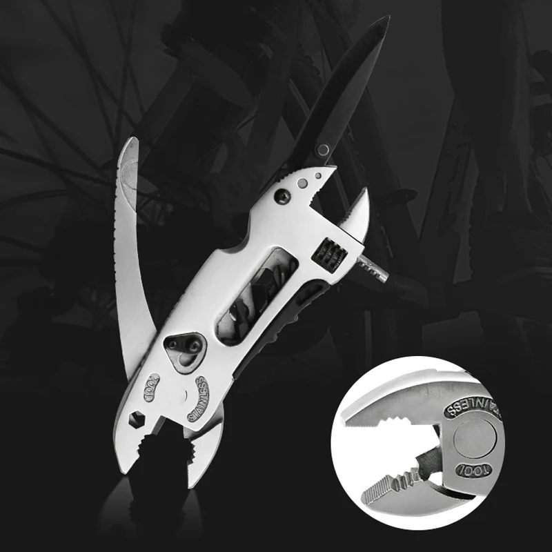 

Foldable Multifunction Screwdriver Wrench Plier Spanner Tool for Outdoor Survive Camping WWO66