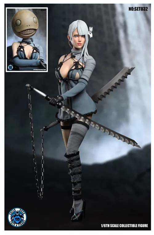 Супер утка Женская Automata A2 одежда с комплектом головы 1/6 подходит для тела Phicen|1/6