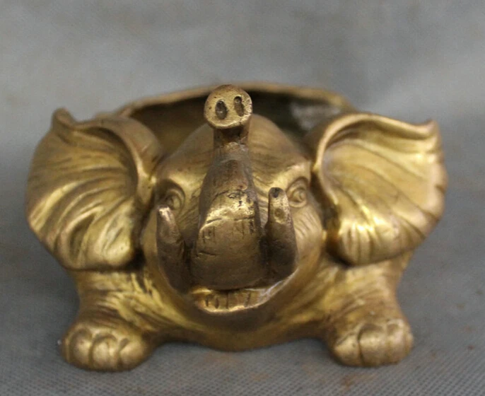Песня voge gem S2513 китайская медная фольклорная животные FengShui слон богатства Heffalump