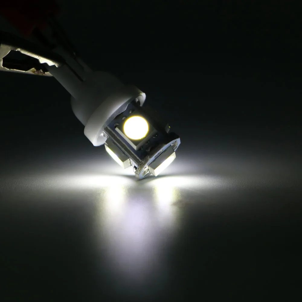 YSY 200X T10 Автомобильные светодиодные лампы W5W 5050 5SMD фары клиновидные для чтения