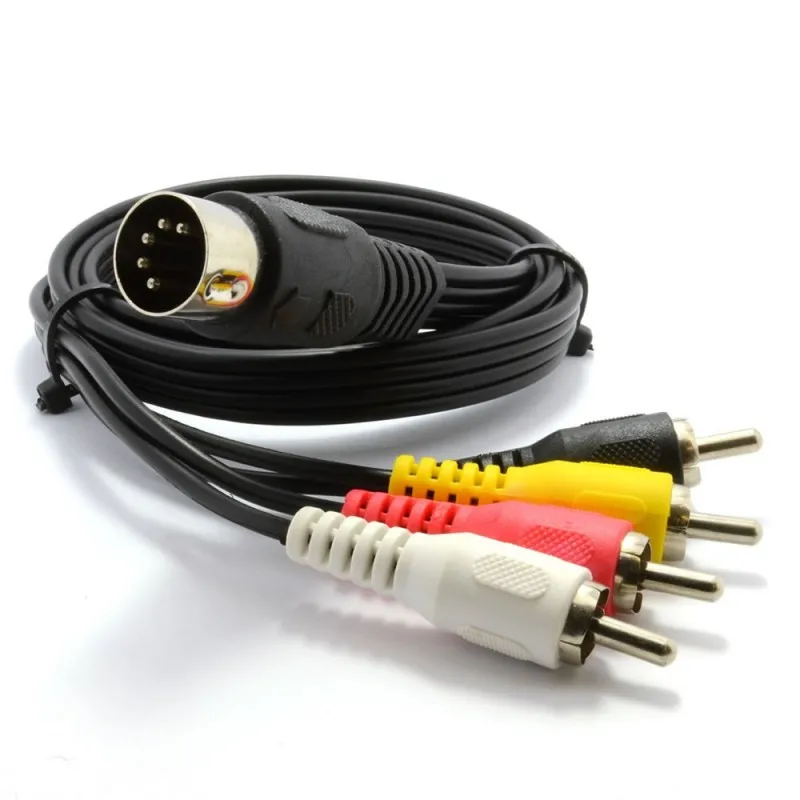5 Pin штекер Din 4 x RCA Phono Вилки аудио кабель |