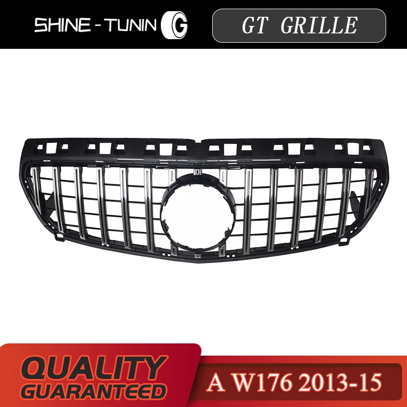 Передняя решетка подходит для mercedes A Class W176 A45 GT GTR Grill A180 A200 A260 2013 15 без