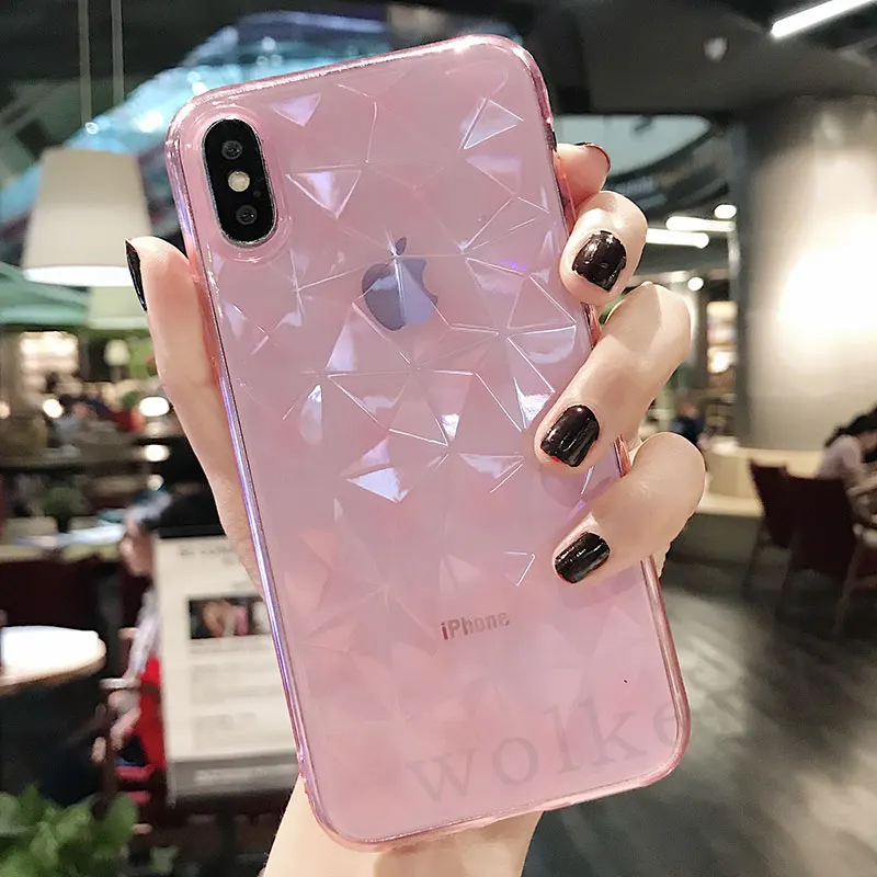 На Honor 7C 7A Pro 10 9 Lite 8X Max 3D алмаз текстура чехол для huawei P Smart P9 P10 P20 Nova3 3i Коврики 10 20 lite Мягкий ТПУ чехол