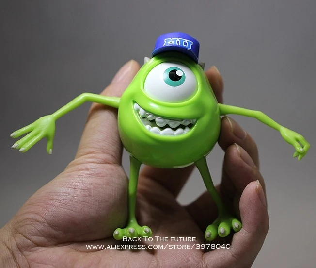 disney monsters university mike wazowski mr q 10cm action figure anime mini decoration pvc collection figurine toy model gift free global shipping