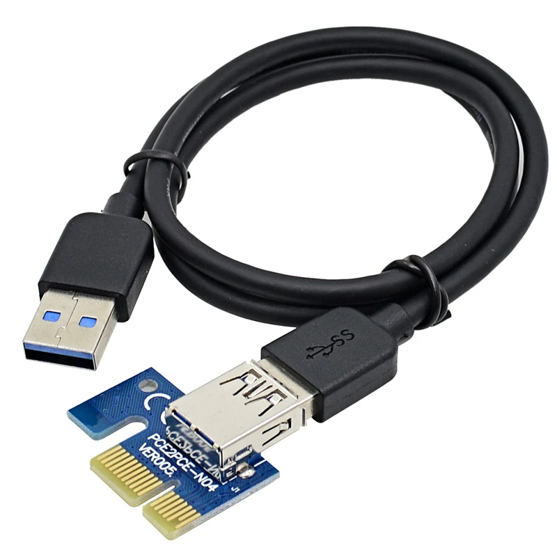 USB 3.0 PCI-E Экспресс 1X 4x 8x 16x удлинитель Райзер графический адаптер карта SATA 15pin Male к