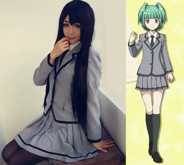 Каед Kayano Cos класс убийц костюм Блейзер юбка парик галстук комплект из 4 предметов