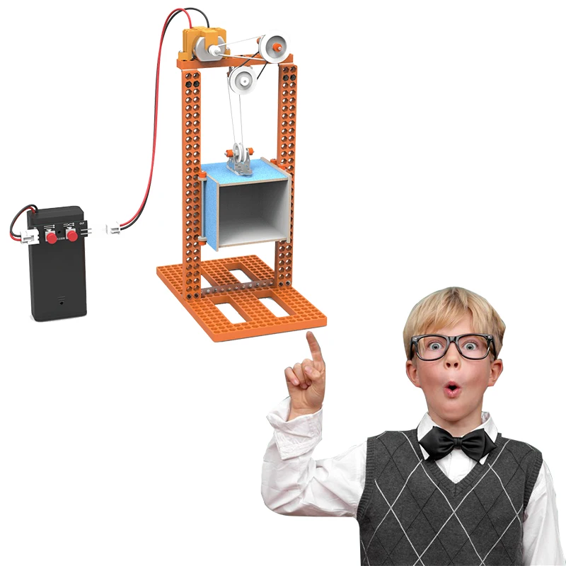 Вынос руля строительные блоки научная игрушка DIY Лифт детская умная обучающая