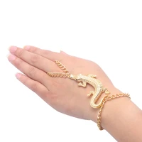 punk metal snake cross bracelets for women boho hippie finger hand slave bracelet cool party hip hop party jewelry gift