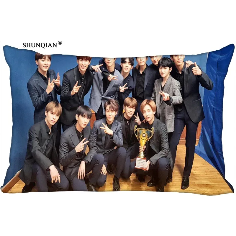 15 KPOP 17 печатная прямоугольная наволочка модная декоративная Двусторонняя атласное с узором Наволочка на заказ подарок вашему образу - Цвет: 15