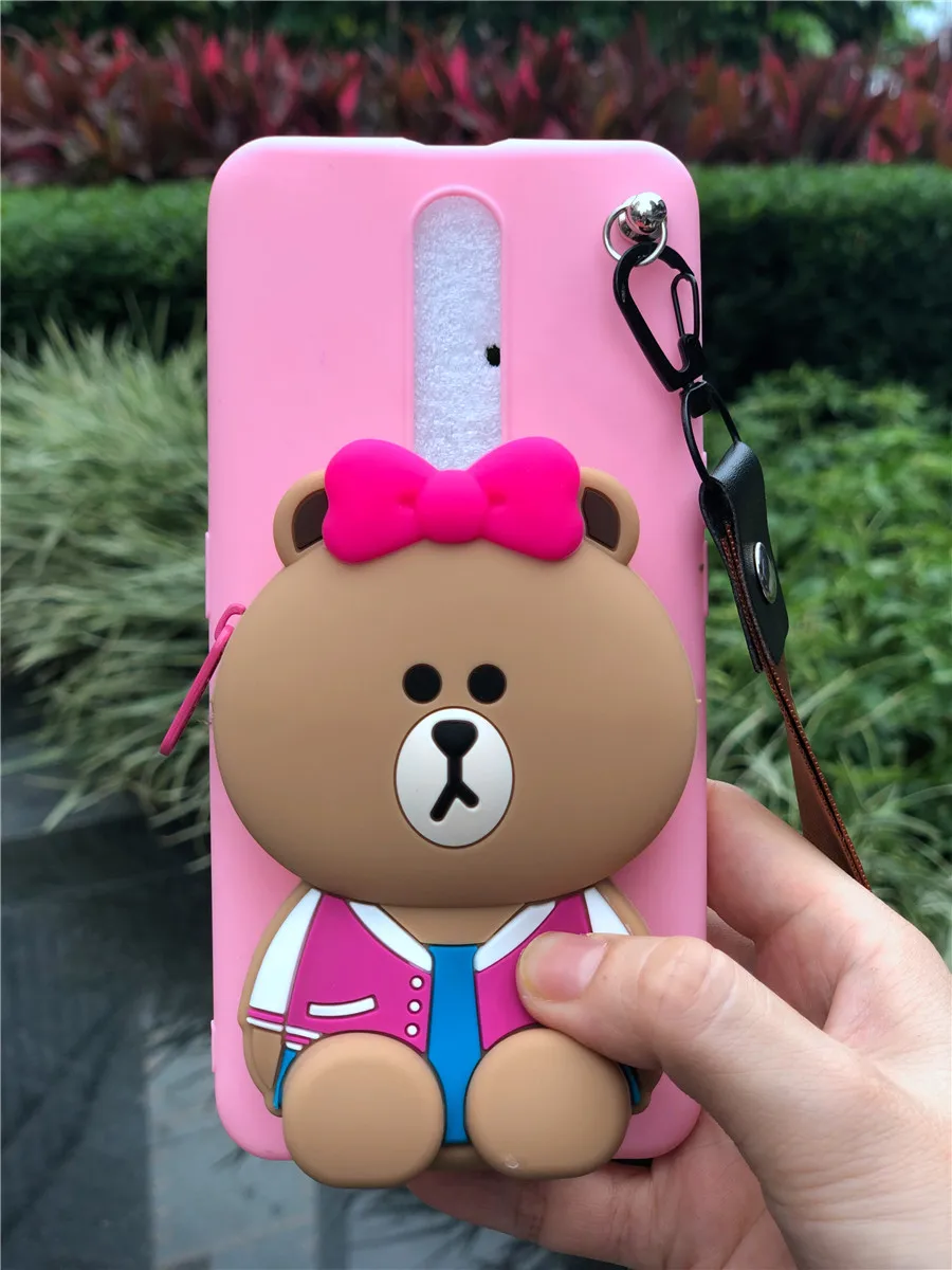 Милый мультяшный чехол-кошелек на молнии для телефона Huawei P10 Plus P20 P30 Mate 9 10 20X30 Pro Lite Мягкий силиконовый чехол Coque Fundas