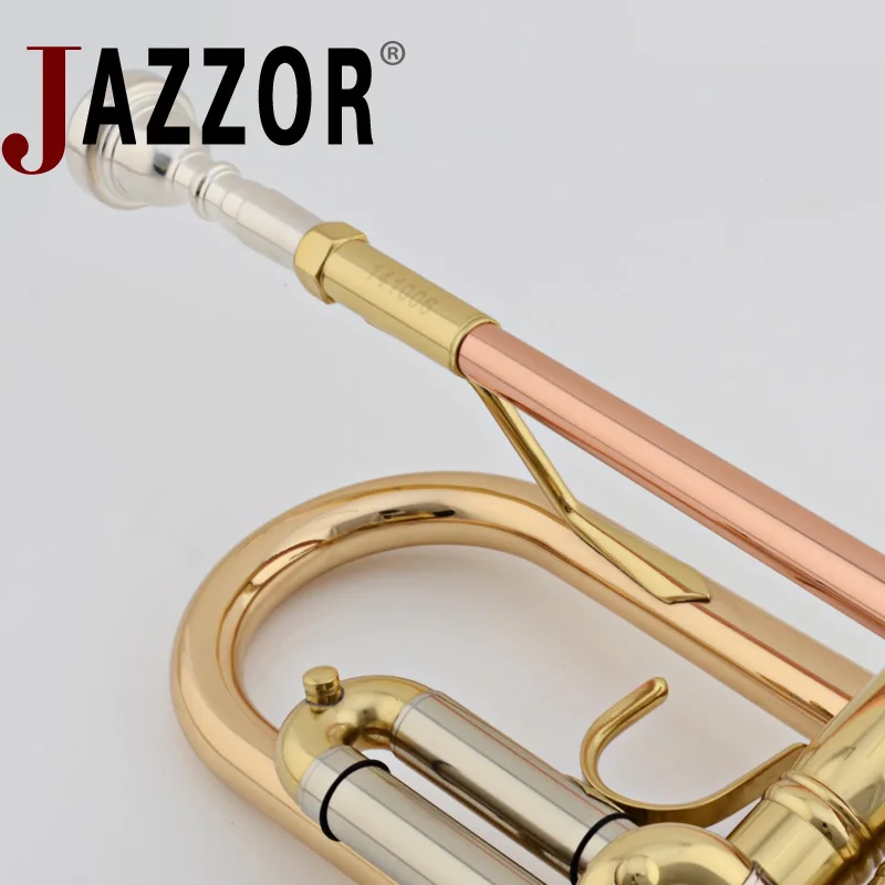 Плоская труба JAZZOR JBTR-410 B золотой лак фосфор и медь ветровые инструменты | Спорт