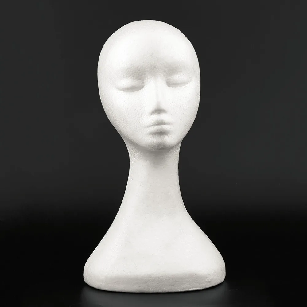 2018 Long Type Women Female Mannequin Head Model Without Ears Bubble Wig Hat Glasses Jewelry Display Useful Decor Hanging | Дом и сад