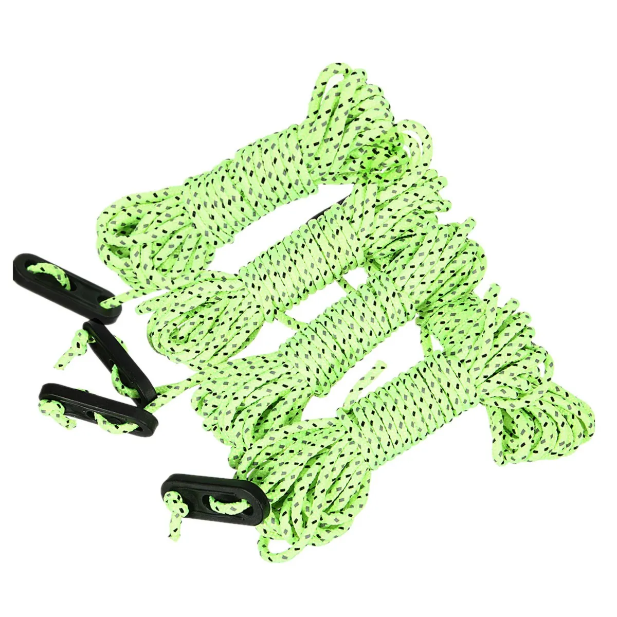 4PCS Tent Rope Green Водонепроницаемый тент для пляжа, солнцезащитный козырек, брезент, ультралегкий, УФ, садовый тент, навес, солнцезащитный козырек, для кемпинга, гамак, дождь, муха - Цвет: 4PCS Tent Rope Green