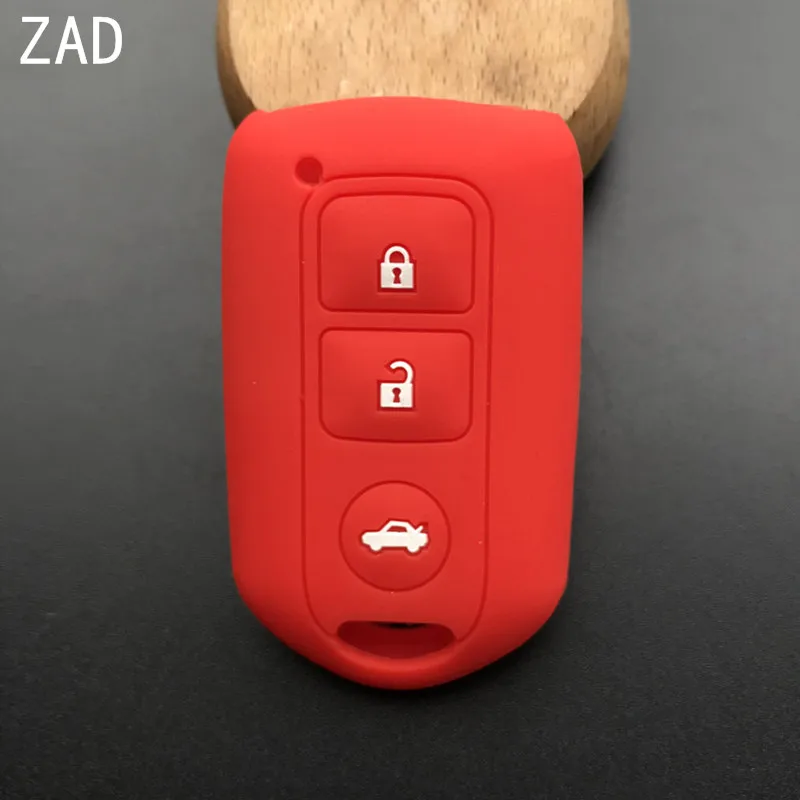 Силиконовый чехол ZAD для автомобильного ключа сумка-держатель Toyota Yaris Camry с 3