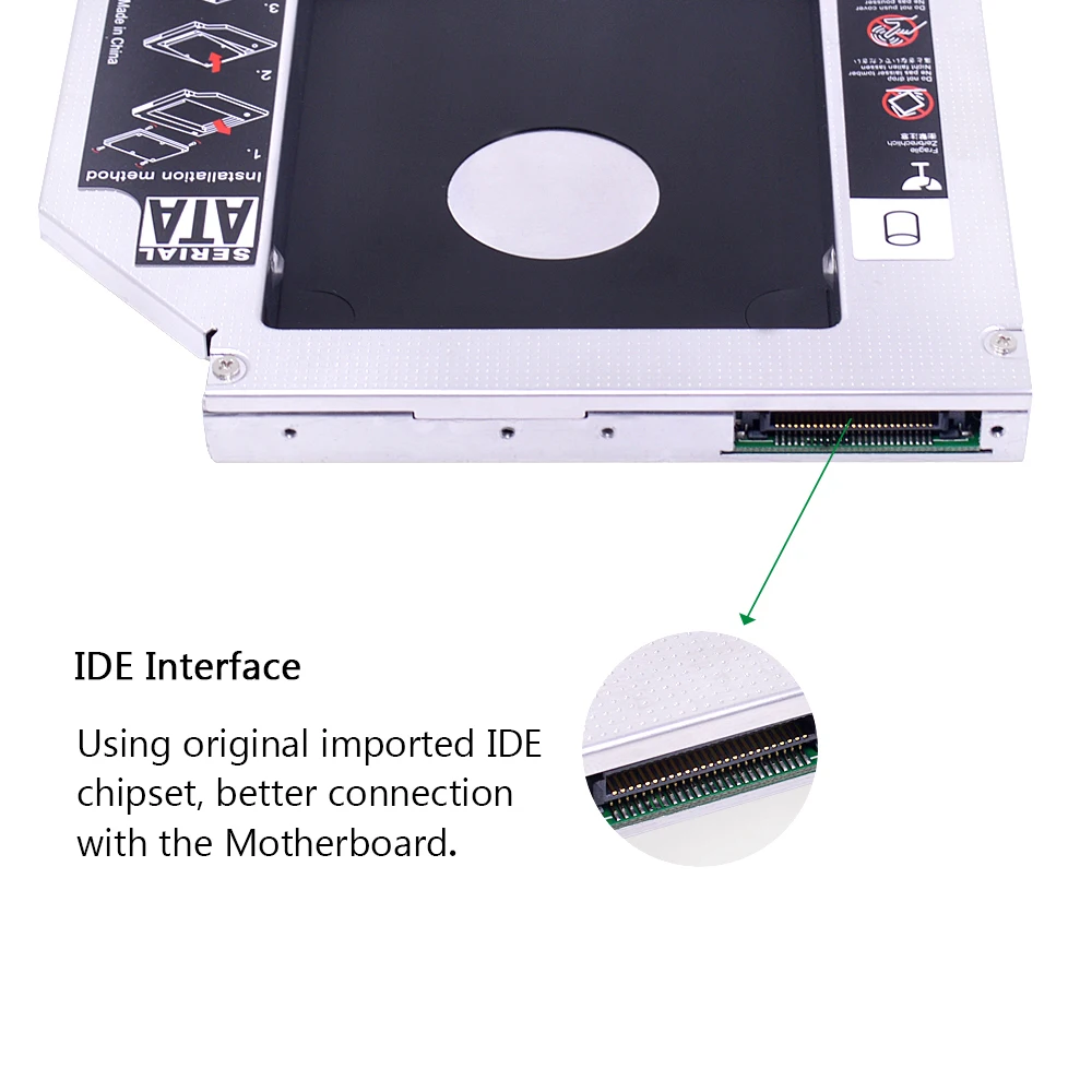 CHIPAL 10 шт. PATA IDE SATA 2nd HDD Caddy оригинальный Foxconn чип 12 7 мм для 2 5 &quotSSD жесткий диск